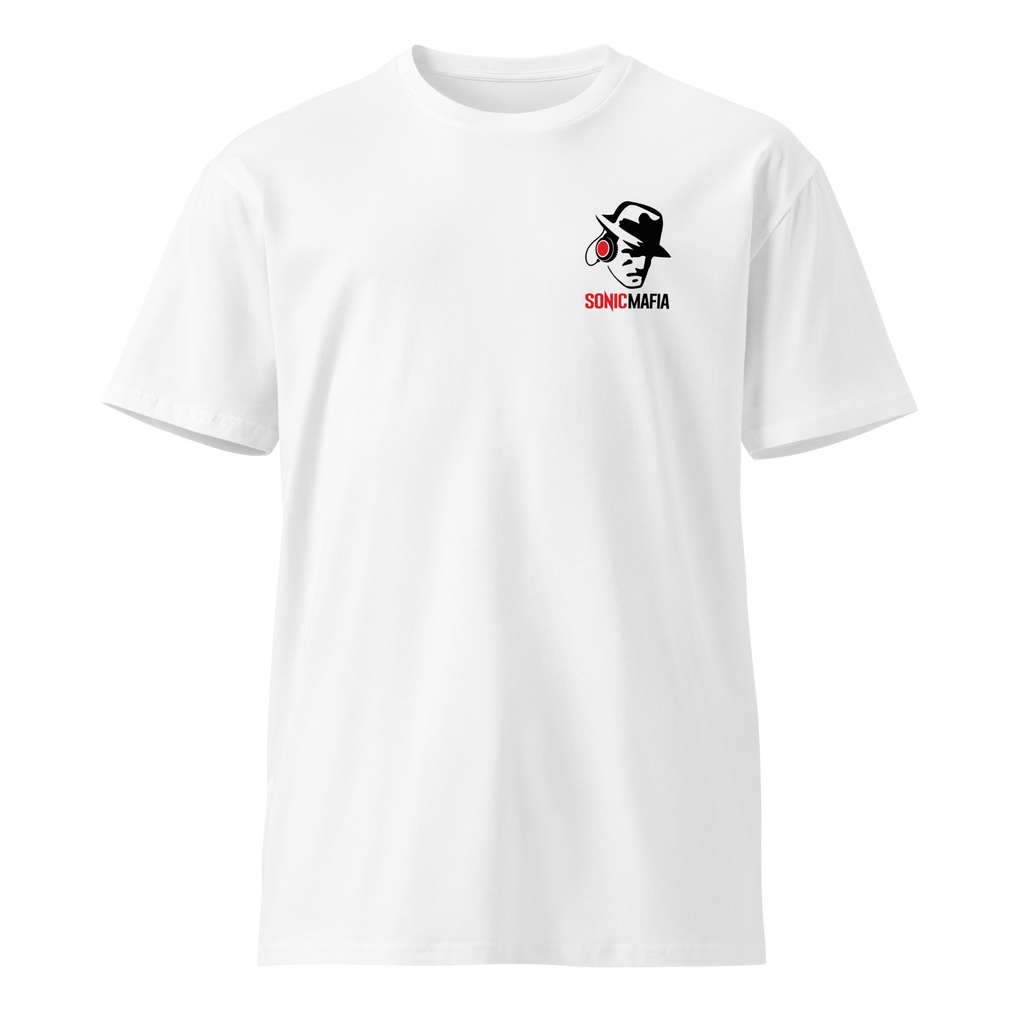 Live Louder! / VU - Premium White Unisex T-Shirt.