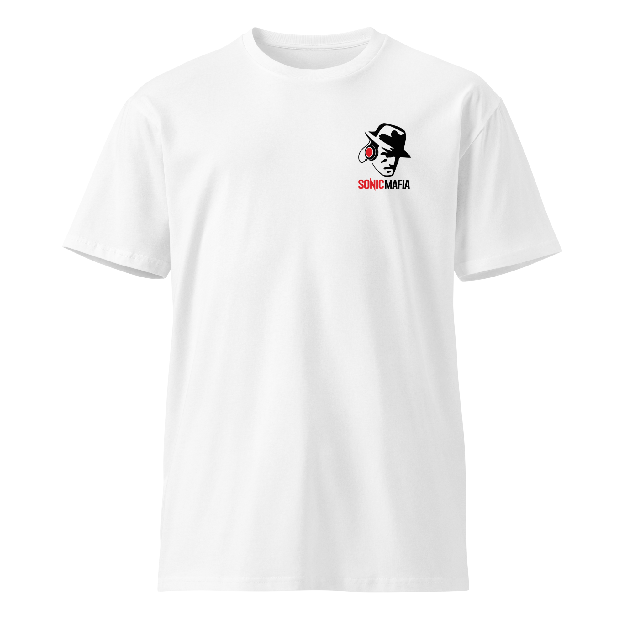 Live Louder! / VU - Premium White Unisex T-Shirt.